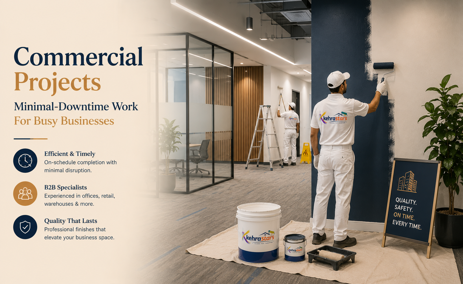 Commercial painting project
